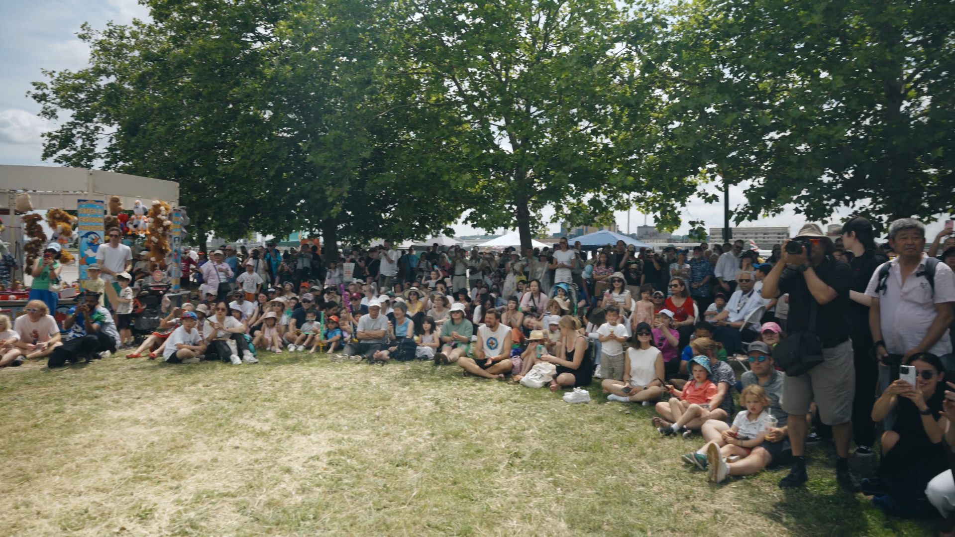 Crowd watching the main stage